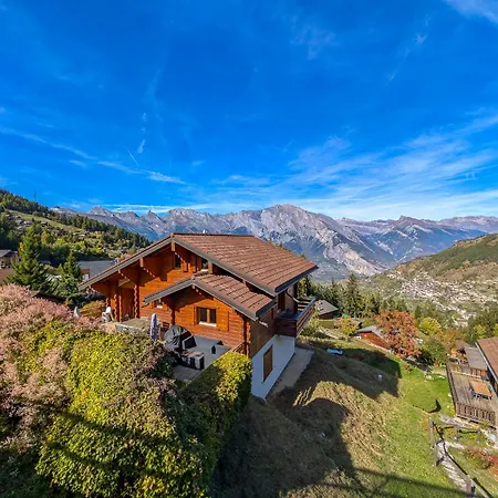 Grand Chalet Familial Avec Cheminee A La Tzoumaz Διαμέρισμα *